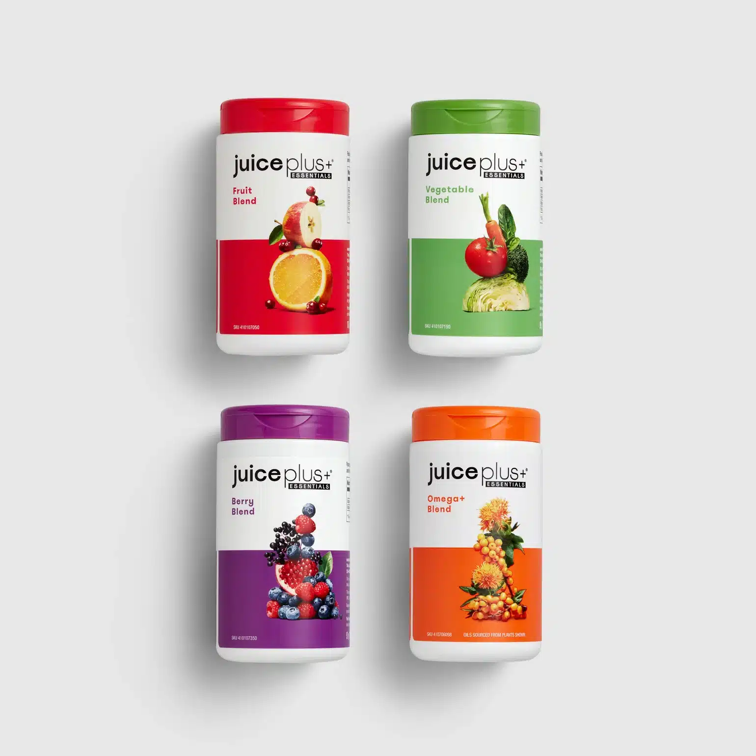 Juice Plus Obst-, Gemüse-, Beeren- & Omega+ Auslese Kapseln